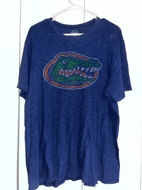 47 Brand Blue Graphic Tee with White Logo